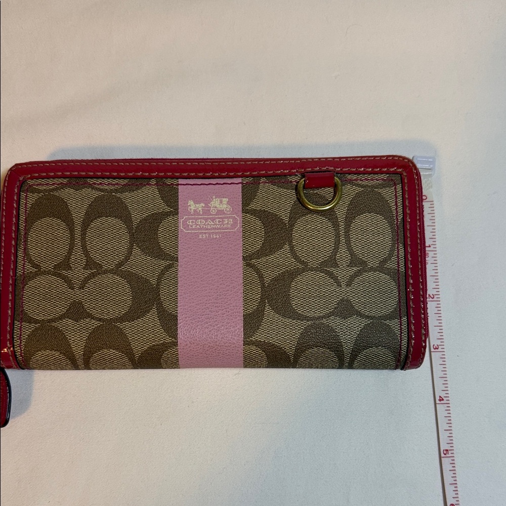 Coach Brown and Pink Wallet